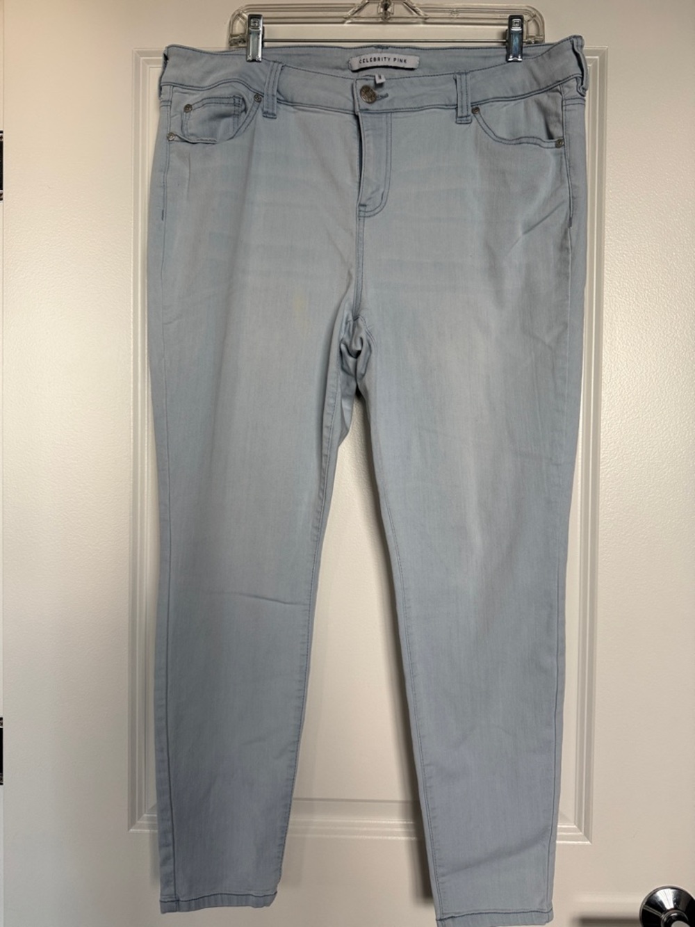 Celebrity Pink Light Blue Skinny Jeans